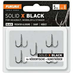 Lieblingsku00f6der Angelhaken|Raubfischangeln-Zubehör<Lieblingsköder Fukura Solid X Drillinge (black)