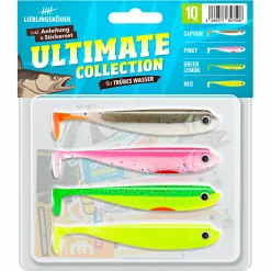 Hot Lieblingsku00f6der Lieblingsköder Gummifisch Zanderköder (10 cm, Ultimate Collection Trübes Wasser)