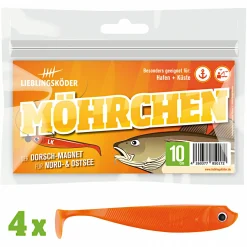 Discount Lieblingsku00f6der Lieblingsköder Gummifisch Zanderköder (10 cm, Möhrchen)