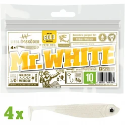 Sale Lieblingsku00f6der Lieblingsköder Gummifisch Zanderköder (10 cm, Mr. White)