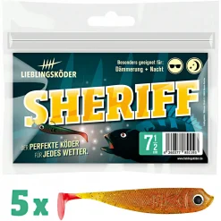 Lieblingsku00f6der Gummiköder ·Gummifische & Shads|Raubfischangeln Kunstköder<Lieblingsköder Gummifisch Barschköder (7,5 cm, Sheriff)