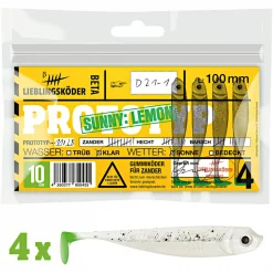 Lieblingsku00f6der Gummiköder ·Gummifische & Shads|Raubfischangeln Kunstköder<Lieblingsköder Gummifisch Zanderköder (10 cm, Sunny Lemon)
