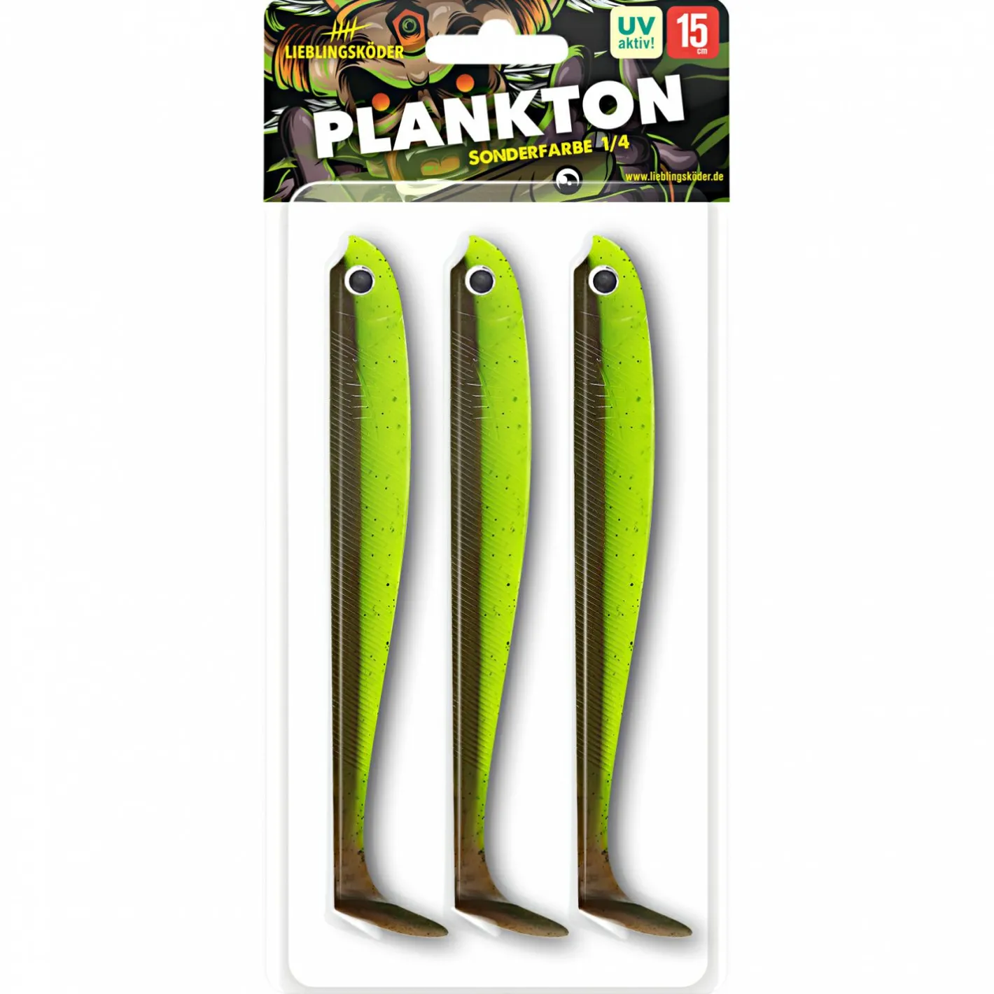 Sale Lieblingsku00f6der Lieblingsköder Gummifisch Hechtköder (15 cm, Plankton)