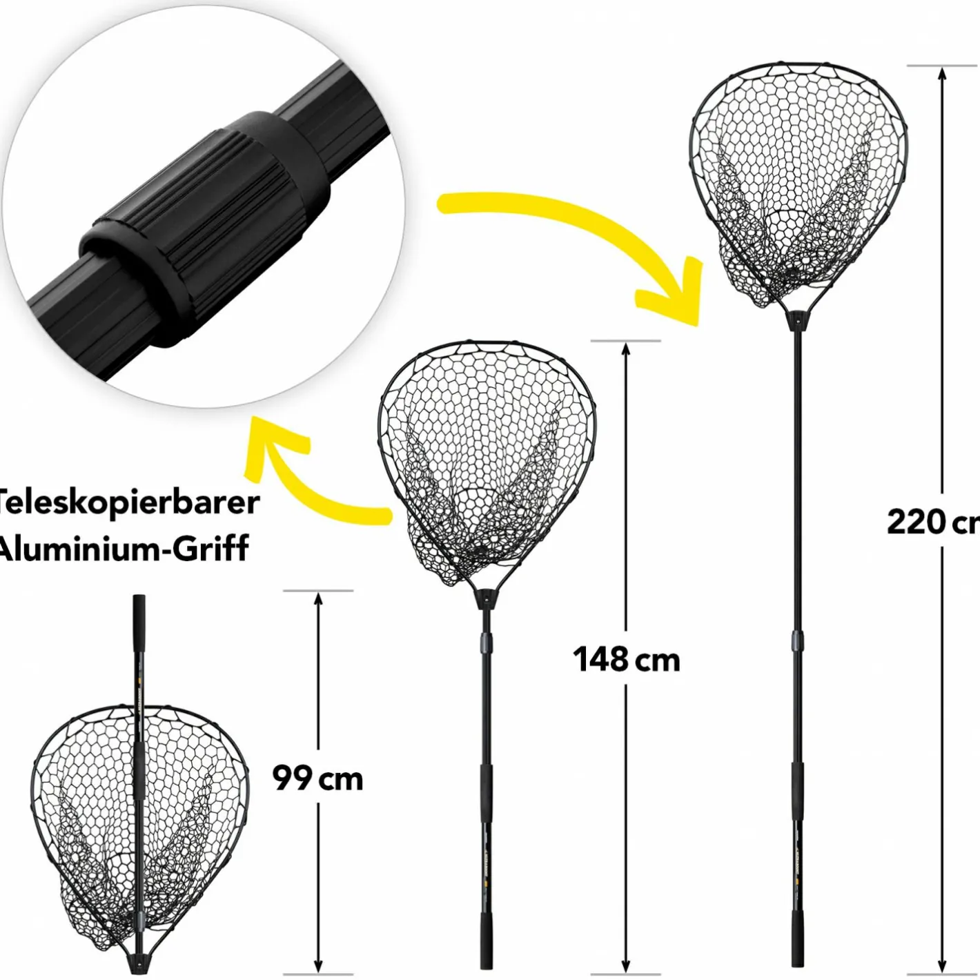 Lieblingsku00f6der Allroundkescher<Lieblingsköder Kescher Ultraboost (Forelle)