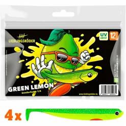 Lieblingsku00f6der Gummiköder ·Gummifische & Shads|Raubfischangeln Kunstköder<Lieblingsköder Lieblingsköder Green Lemon Gummifisch