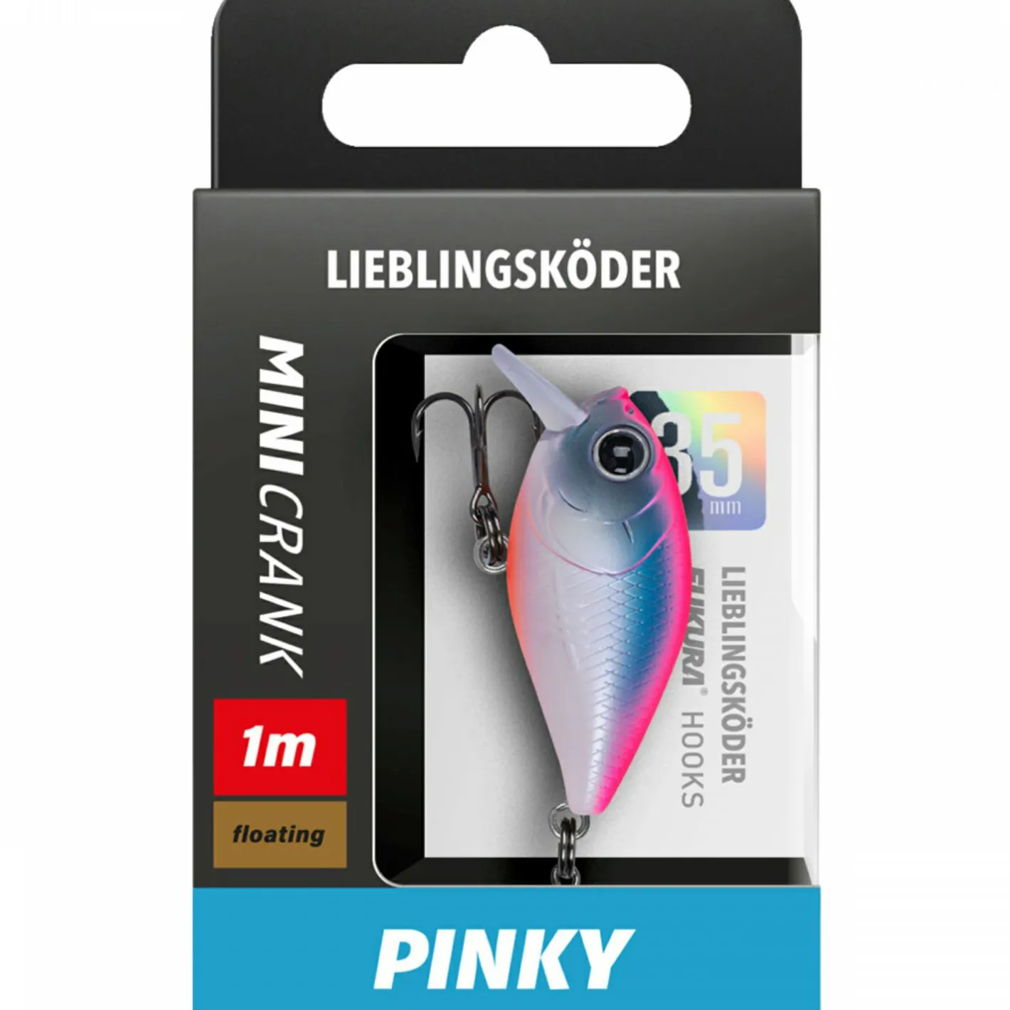 Lieblingsku00f6der Wobbler|Raubfischangeln Kunstköder<Lieblingsköder Mini Crank (Pinky)