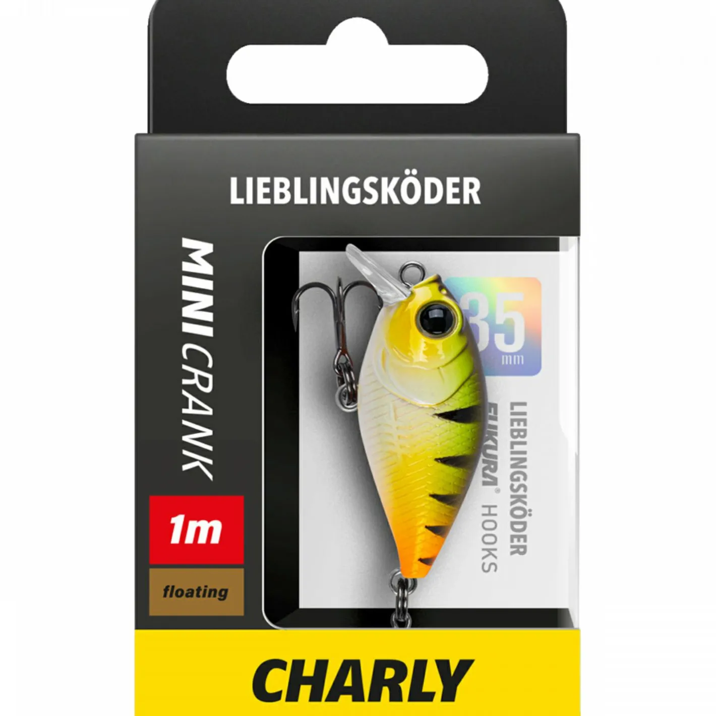 Lieblingsku00f6der Wobbler|Raubfischangeln Kunstköder<Lieblingsköder Mini Crank (Charly)