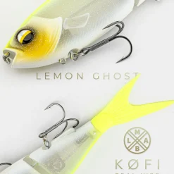LMAB Raubfischangeln Kunstköder|Wobbler<KØFI Real Vibe (Lemon Ghost)