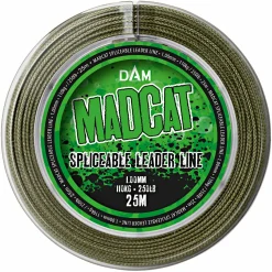 MAD CAT Wallerschnüre|Wallerschnüre<Vorfachschnur Spliceable Leader Line (oliv, 25 m)