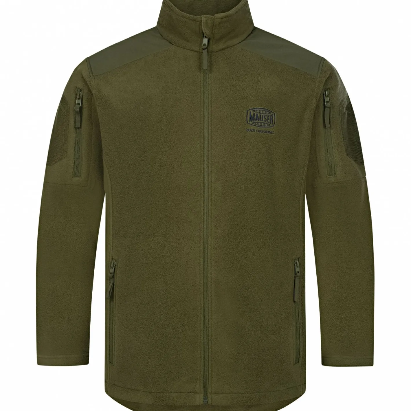 Mauser Outdoor- & Angel-Jacken<Silent Fleece Jacke Herren (Matt Oliv)