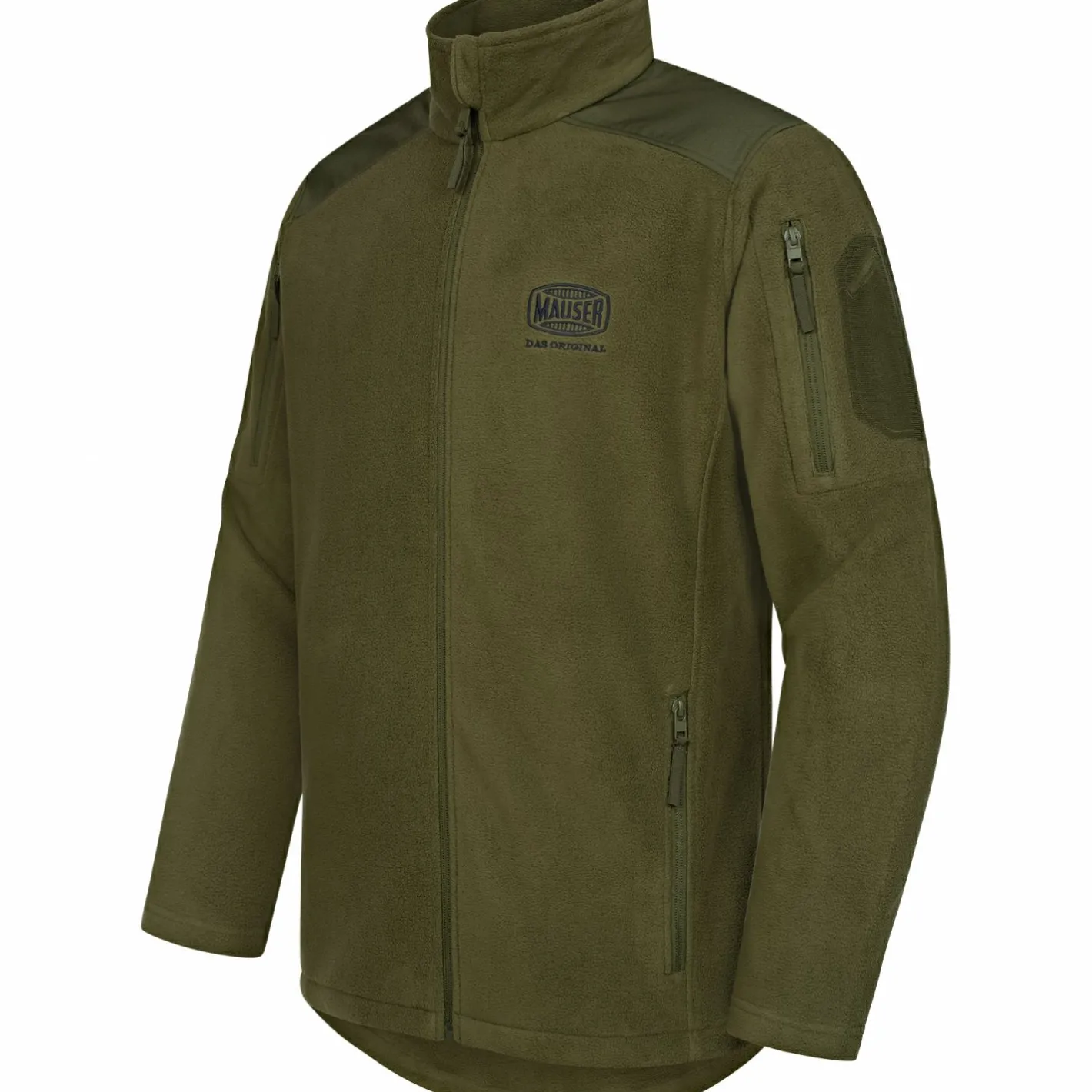 Mauser Outdoor- & Angel-Jacken<Silent Fleece Jacke Herren (Matt Oliv)