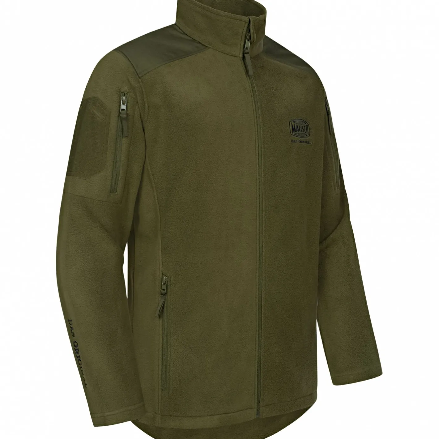 Mauser Outdoor- & Angel-Jacken<Silent Fleece Jacke Herren (Matt Oliv)