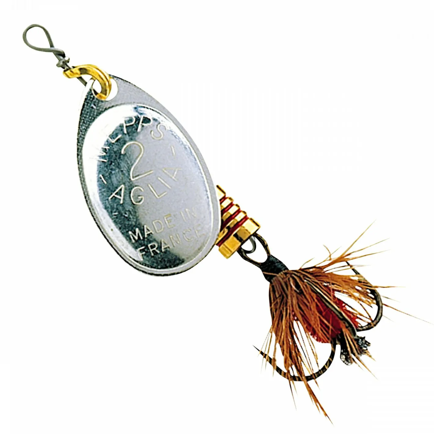 Mepps Spinner<Spinner Aglia (mit Fliege)