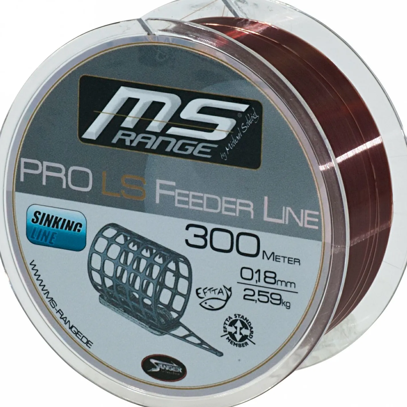 Clearance MS Range Angelschnur MSR Pro LS Feeder (braun, 300 m)