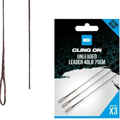 Nash Karpfenangeln-Zubehör<Ready Tied Unleaded Leader 75cm