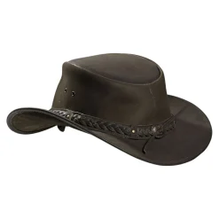Anglerhüte & Anglermützen<Nubukleder Hut Unisex (Oliv)