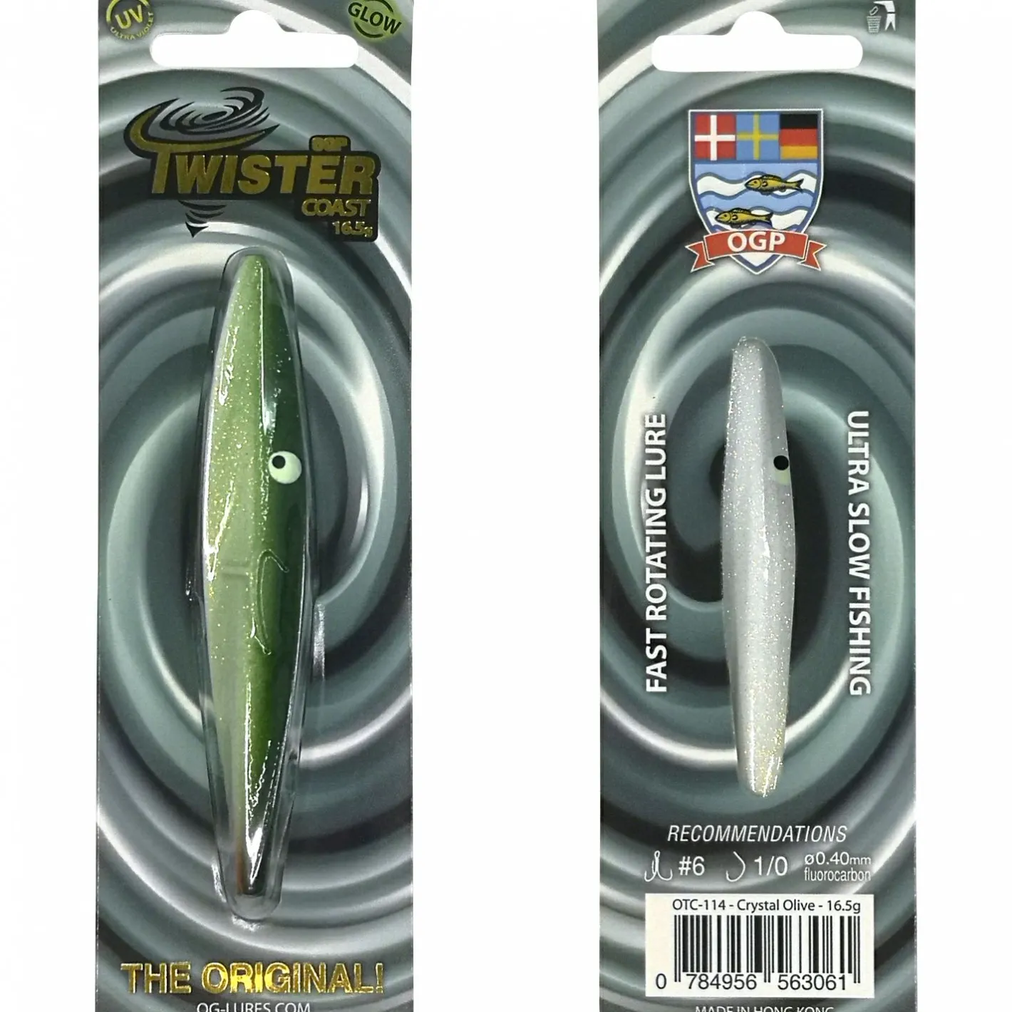 OGP Meeresköder ·Meerforellenblinker|Meeresköder<Inline-Köder Twister Coast (Crystal Olive)