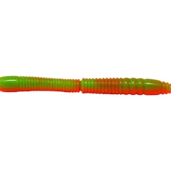 Hot Omura Baits Wurmy (Dunkelgrün / Dunkelorange)