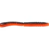 Omura Baits Forellen-Kunstköder|Gummiköder ·Gummimaden & Gummiwürmer<Wurmy (Schwarz / Orange)