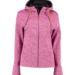 OS Trachten Damen Angeljacken & -Westen<Adisur Strickfleece Jacke Damen (Himbeere)