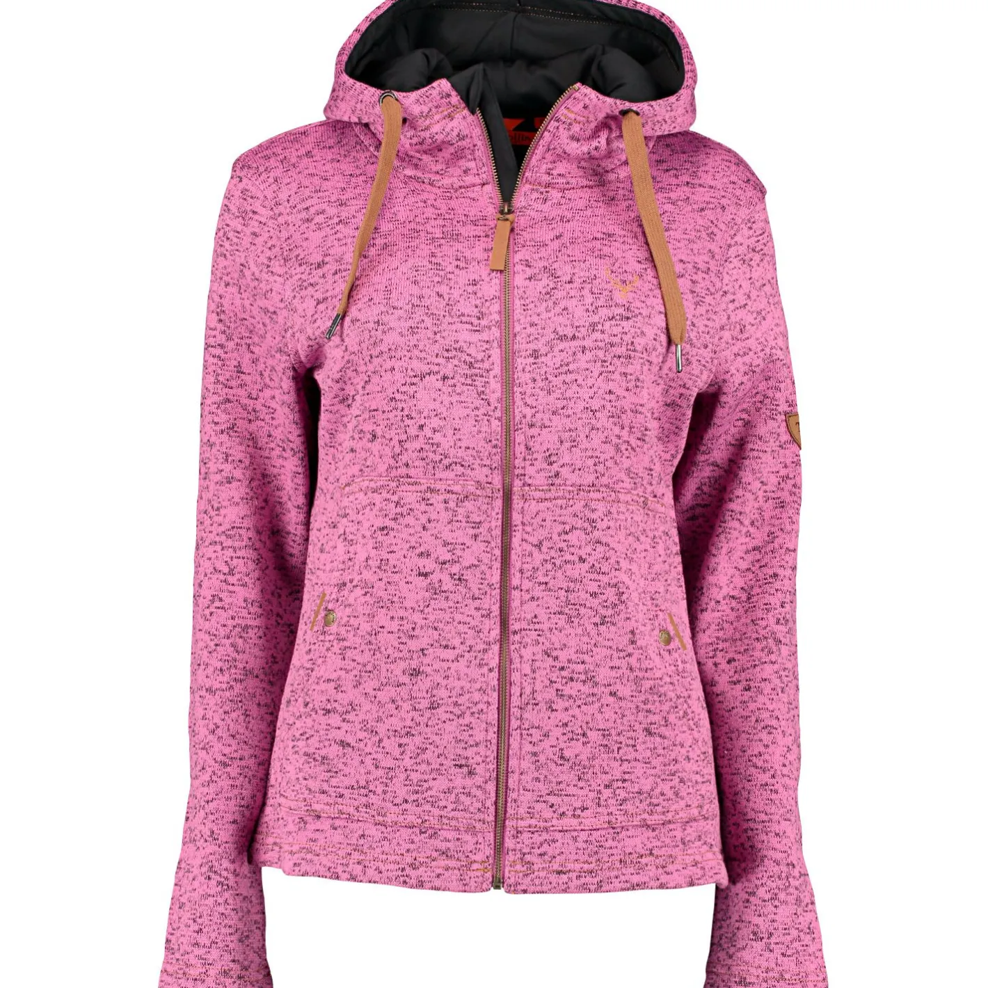 OS Trachten Damen Angeljacken & -Westen<Adisur Strickfleece Jacke Damen (Himbeere)