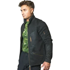 OS Trachten Outdoor- & Angel-Jacken<Direne Strickfleece Jacke Herren (Anthrazit)