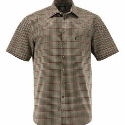 Clearance OS Trachten Hemd 1/2 Arm Slim Fit Herren (Oliv)
