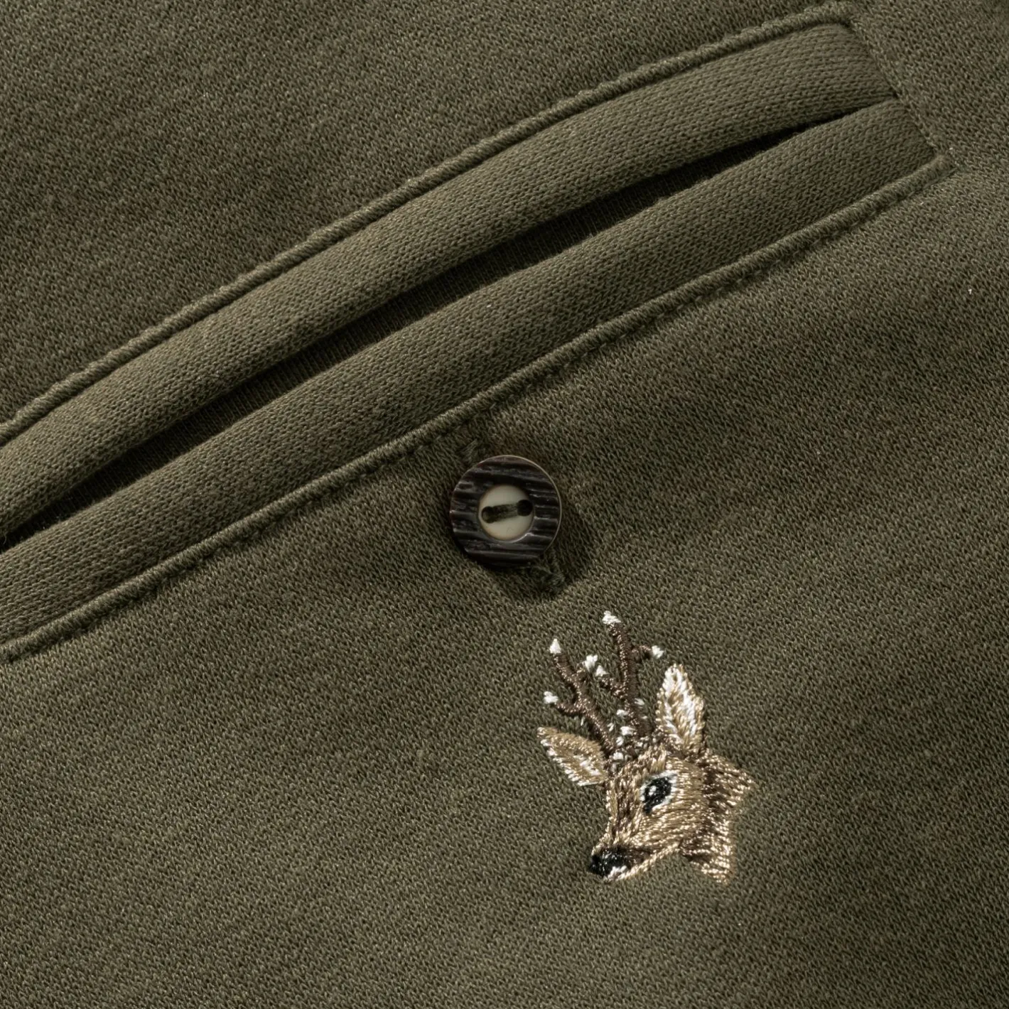 OS Trachten Angel-Poloshirts & Langarmshirts<Rizapa Sweatshirt 1/1 Arm Herren (Oliv)