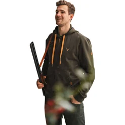 OS Trachten Outdoor- & Angel-Jacken<Zawul Sweatshirtjacke 1/1 Arm Herren (Trachtengrün)