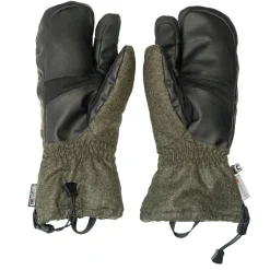 Best Ostermayer Jagd 3-Finger Handschuhe Unisex (Oliv)