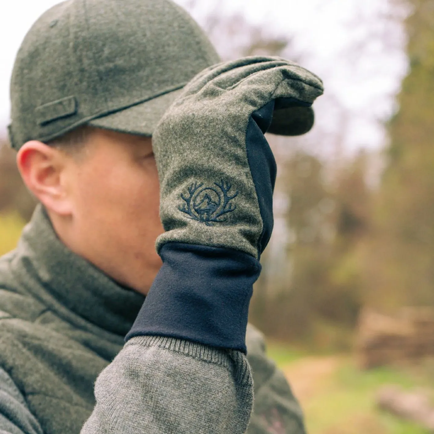 Ostermayer Jagd Outdoor- & Angel-Handschuhe<Jagdhandschuhe Zugerberg Unisex (Oliv/Schwarz)