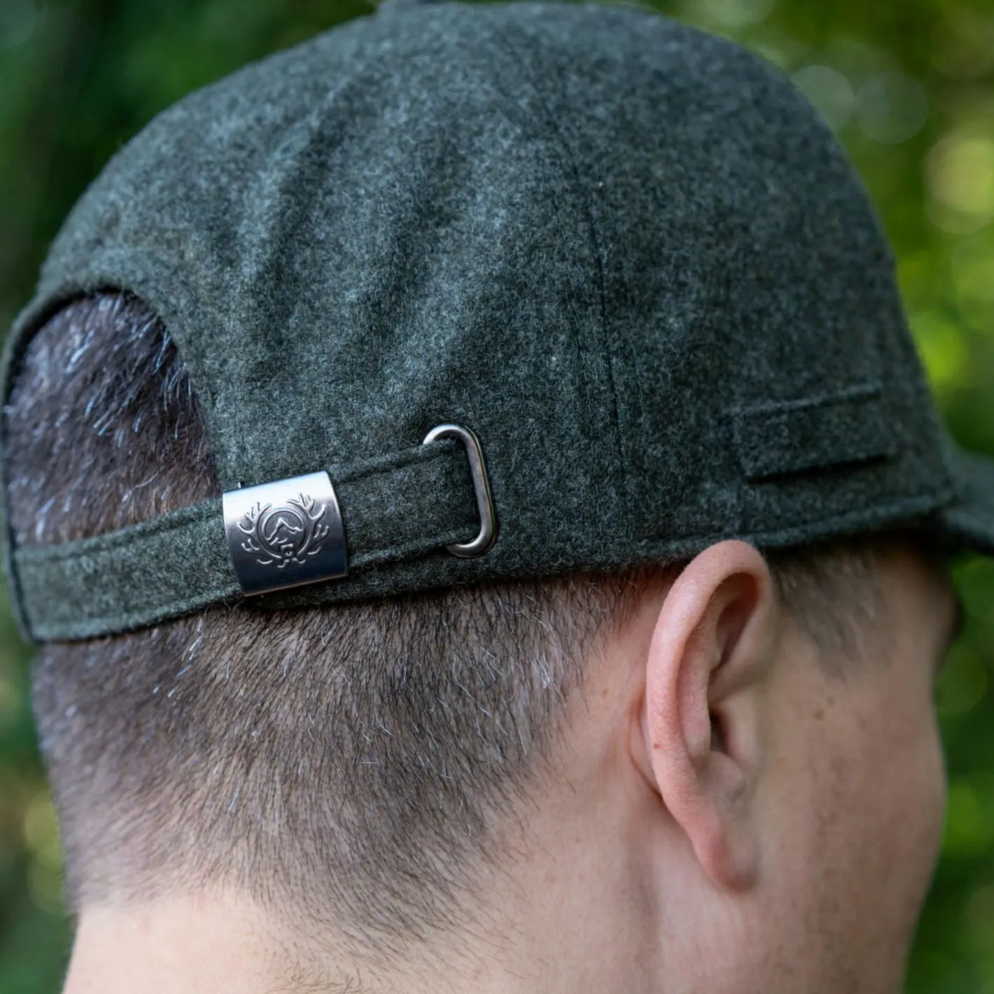 Clearance Ostermayer Jagd Kappe aus Merinoloden Unisex (Grün)