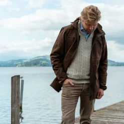 Ostermayer Jagd Outdoor- & Angel-Jacken<Lodenjacke HUBI Herren (Braun)