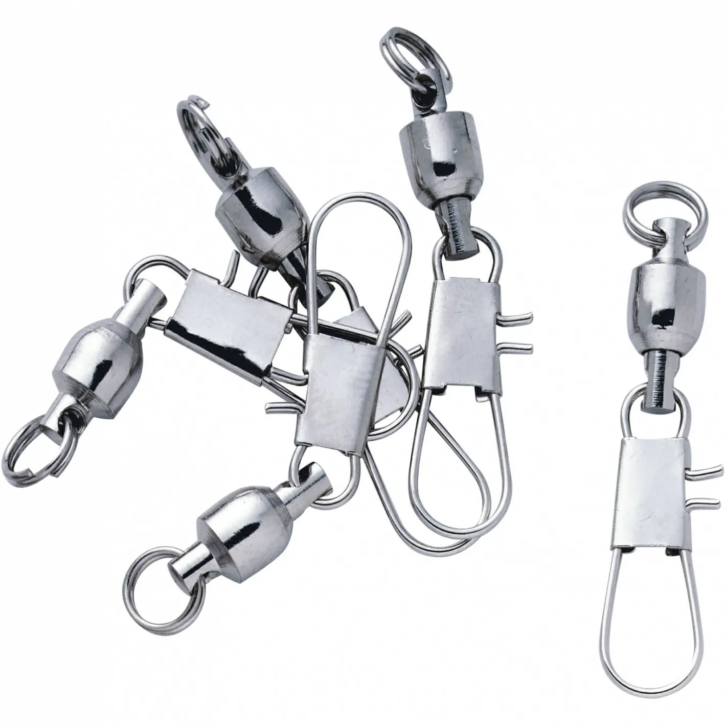 Outlet Perca Original Hochsee-Kugellagerwirbel mit Sicherheitskarabiner
