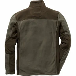 Percussion Angelpullover & -Strickjacken<Fleece Sweater (oliv/braun)