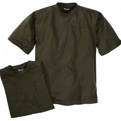 New Pinewood 2er-Set: T-Shirts Herren (Green)