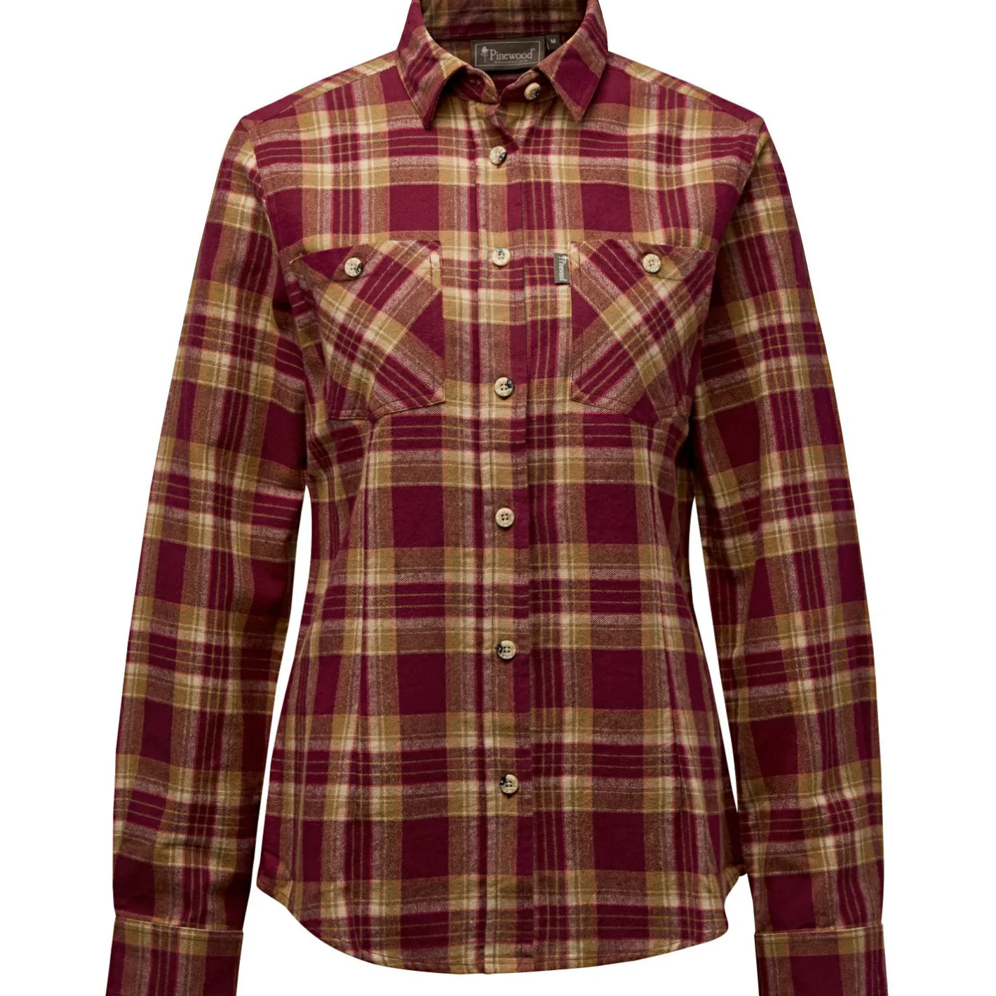 Pinewood Damen Angelshirts & -Oberteile<Felicia Shirt Damen (Burgundy/Olive Green)