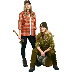 Pinewood Damen Angelshirts & -Oberteile<Felicia Shirt Damen (Burgundy/Olive Green)