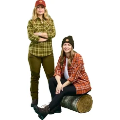 Pinewood Damen Angelshirts & -Oberteile<Felicia Shirt Damen (Burgundy/Olive Green)