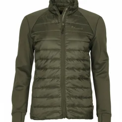 Hot Pinewood Finnveden Hybrid Power Fleece Jacke Damen (Olive)
