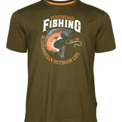 Pinewood Angelshirts & Angel-Oberteile<Fish T-Shirt Herren (Green)