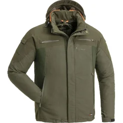 Pinewood Outdoor- & Angel-Jacken<Furudal Caribou Hunt Extreme Jacket Herren (Suede Brown/D.Olive)