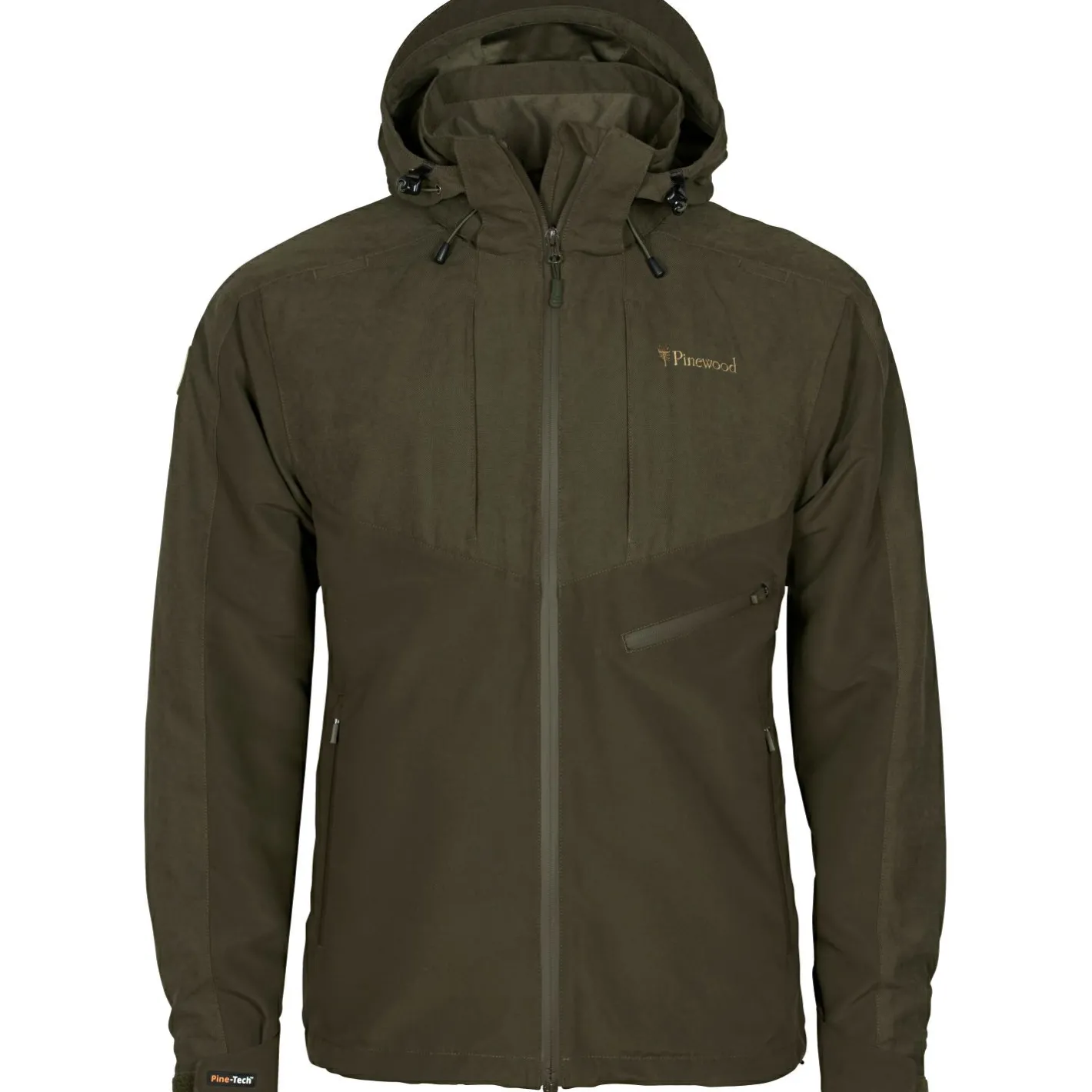 Pinewood Outdoor- & Angel-Jacken<Furudal Caribou Hunt Extreme Jacket Herren (Suede Brown/D.Olive)