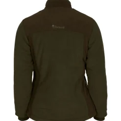 Pinewood Damen Angeljacken & -Westen<Harriette Padded Fleece Jacket Damen (Green/Suede Brown)