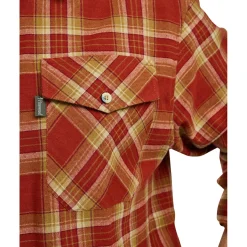 Pinewood Outdoor- & Angelhemden<Härjedalen Shirt Herren (Terracotta/D.Sand)