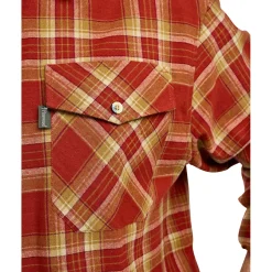 Pinewood Outdoor- & Angelhemden<Härjedalen Shirt Herren (Terracotta/D.Sand)
