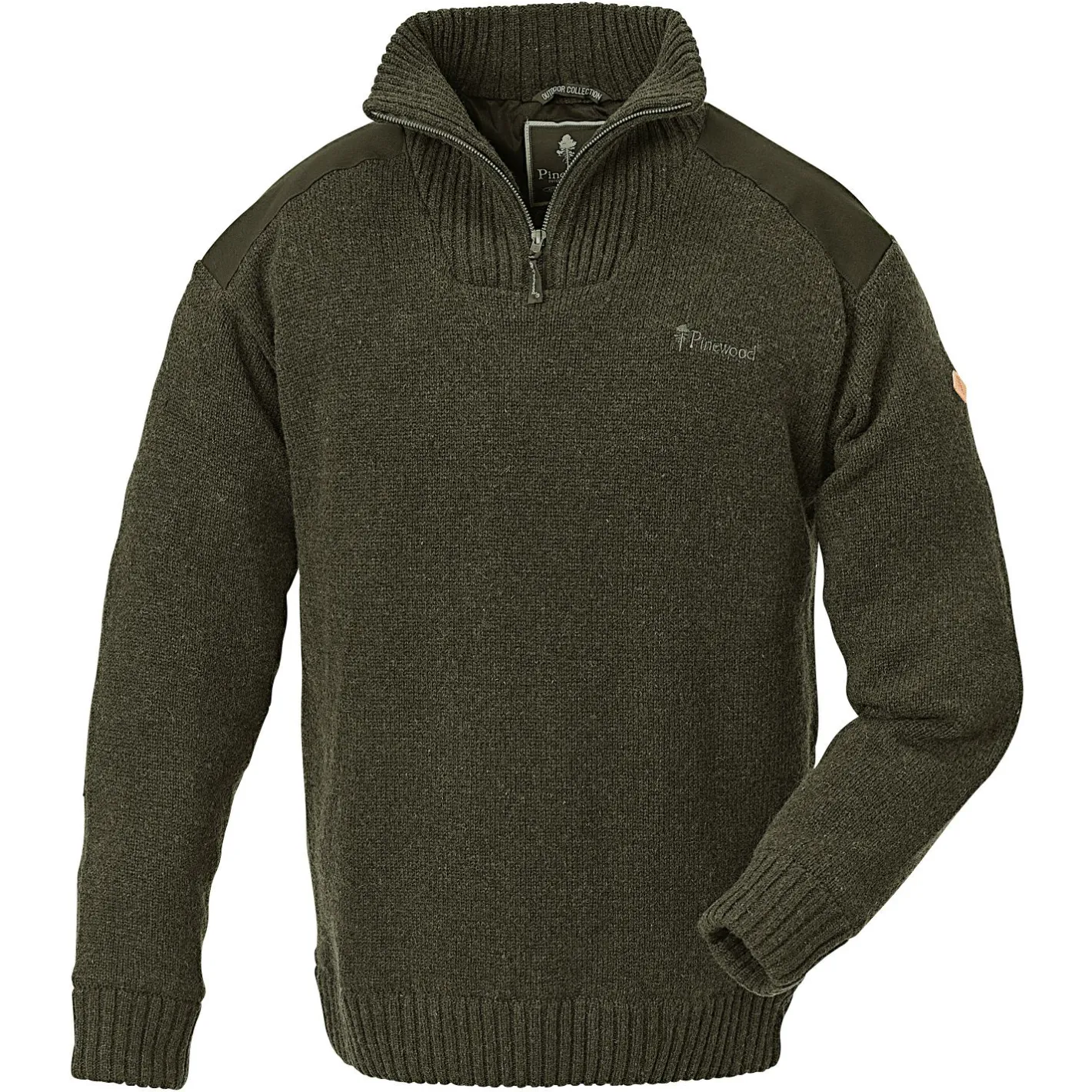 Pinewood Angelpullover & -Strickjacken<Hurricane Sweater Herren (D.Green Melange)