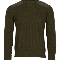 Discount Pinewood Lappland Rough Sweater Herren (Mossgreen Melange)