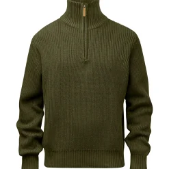 Pinewood Angelpullover & -Strickjacken<Philip Knitted Sweater Herren (Olive Green)