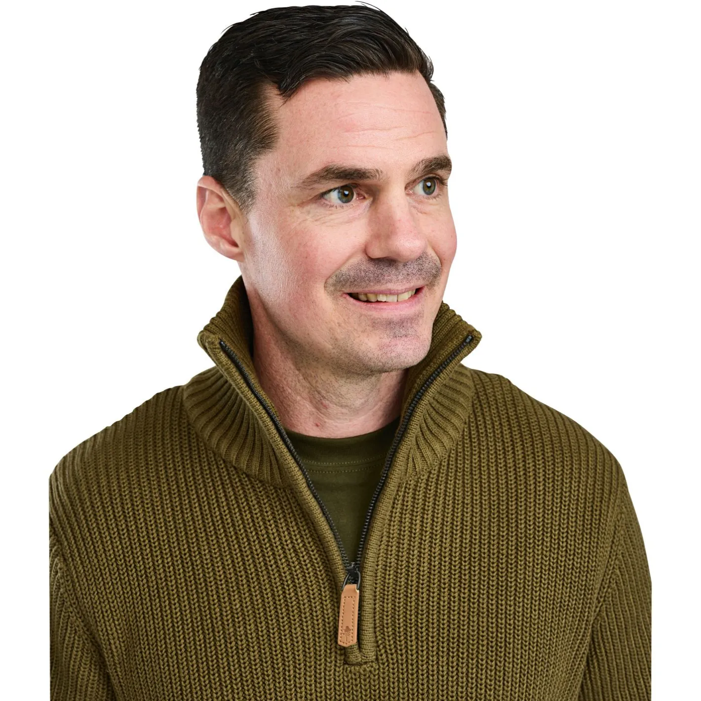 Pinewood Angelpullover & -Strickjacken<Philip Knitted Sweater Herren (Olive Green)